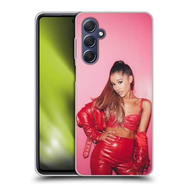 Ariana Grande Dangerous Woman Red Leather Soft Gel Case for Samsung Galaxy M54 5G