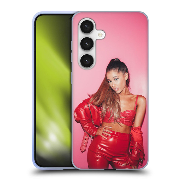 Ariana Grande Dangerous Woman Red Leather Soft Gel Case for Samsung Galaxy S24 5G
