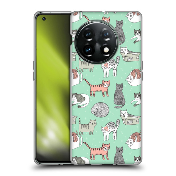 Andrea Lauren Design Animals Cats Soft Gel Case for OnePlus 11 5G