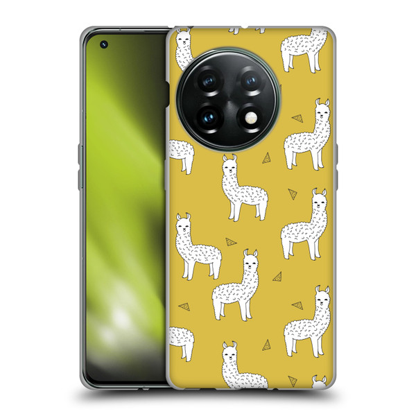 Andrea Lauren Design Animals Llama Soft Gel Case for OnePlus 11 5G