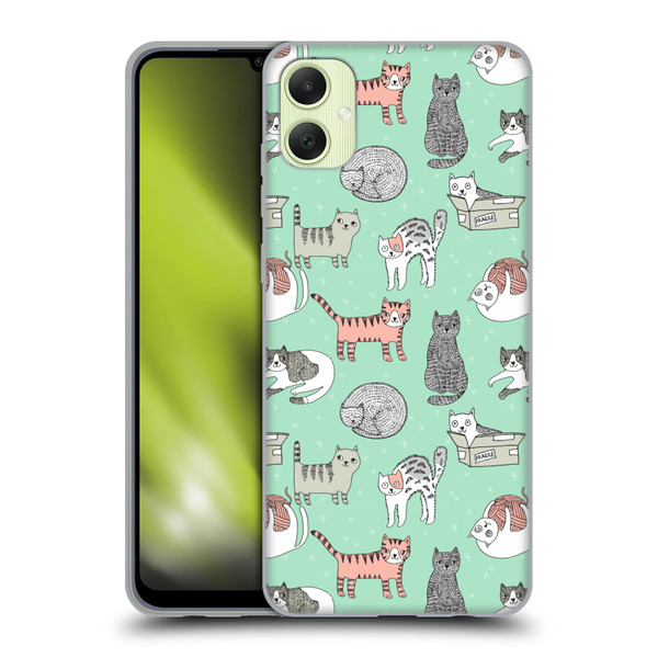 Andrea Lauren Design Animals Cats Soft Gel Case for Samsung Galaxy A05