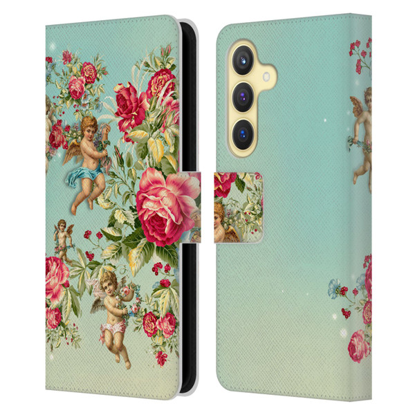 Mark Ashkenazi Florals Roses Leather Book Wallet Case Cover For Samsung Galaxy S24 5G