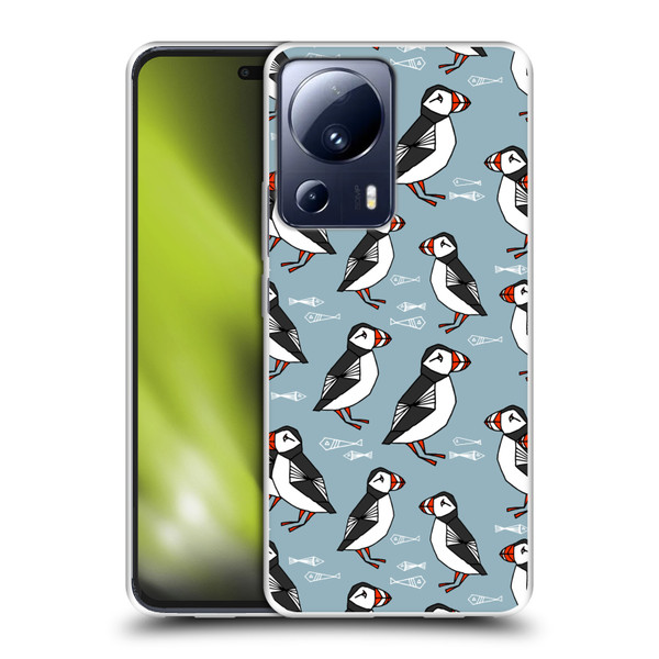 Andrea Lauren Design Birds Puffins Soft Gel Case for Xiaomi 13 Lite 5G
