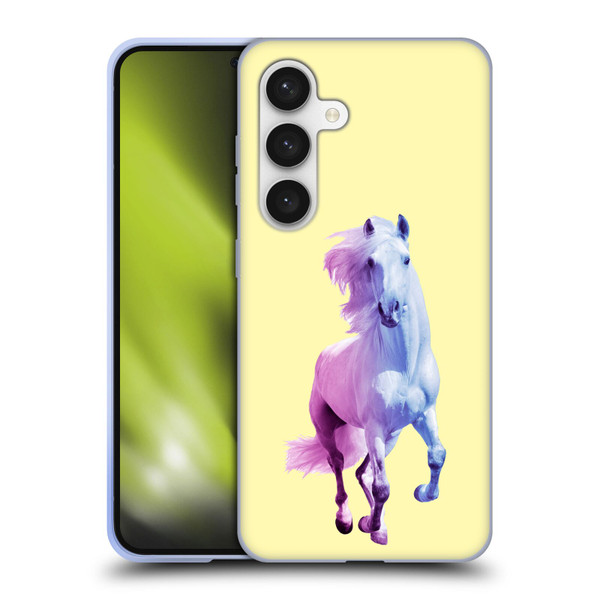 Mark Ashkenazi Pastel Potraits Yellow Horse Soft Gel Case for Samsung Galaxy S24 5G