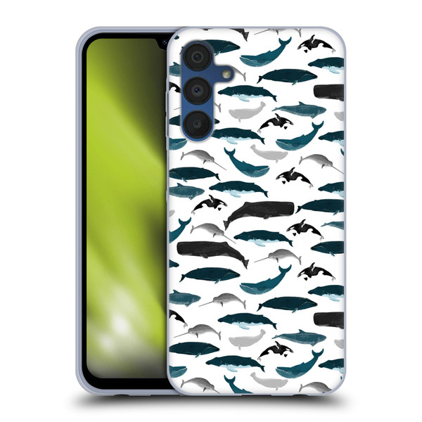 Andrea Lauren Design Sea Animals Whales Soft Gel Case for Samsung Galaxy A15