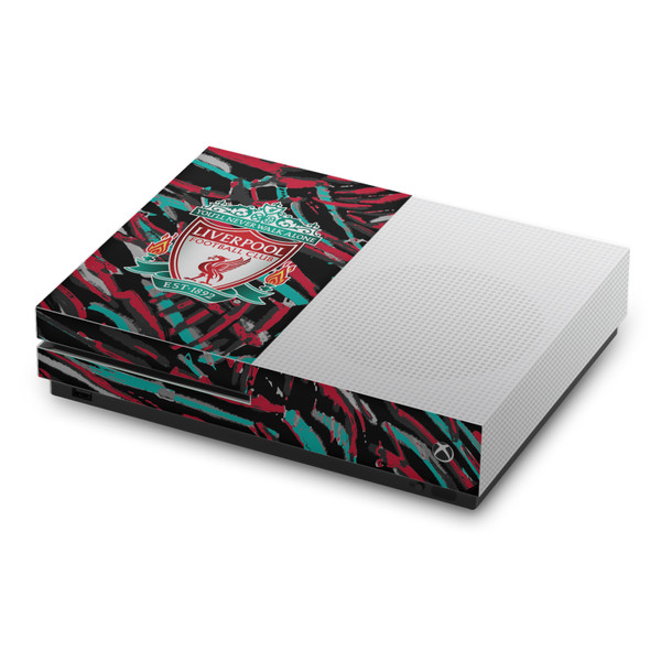 Liverpool Football Club Art Abstract Brush Vinyl Sticker Skin Decal Cover for Microsoft Xbox One S Console