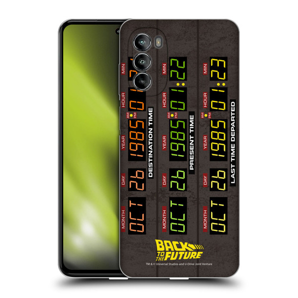 Back to the Future I Graphics Time Circuits Soft Gel Case for Motorola Moto G82 5G