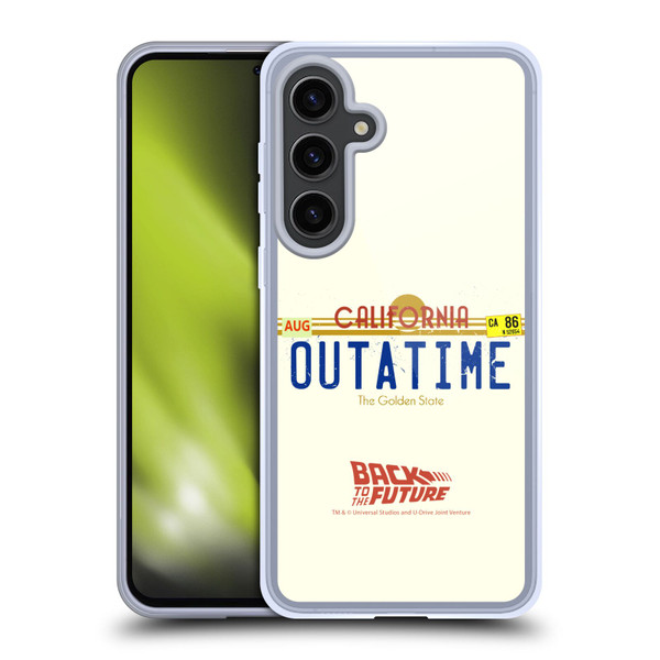 Back to the Future I Graphics Outatime Soft Gel Case for Samsung Galaxy S24+ 5G