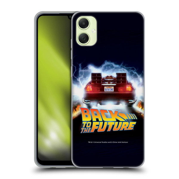 Back to the Future I Key Art Time Machine Car Soft Gel Case for Samsung Galaxy A05
