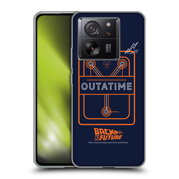 Back to the Future I Quotes Outatime Soft Gel Case for Xiaomi 13T 5G / 13T Pro 5G