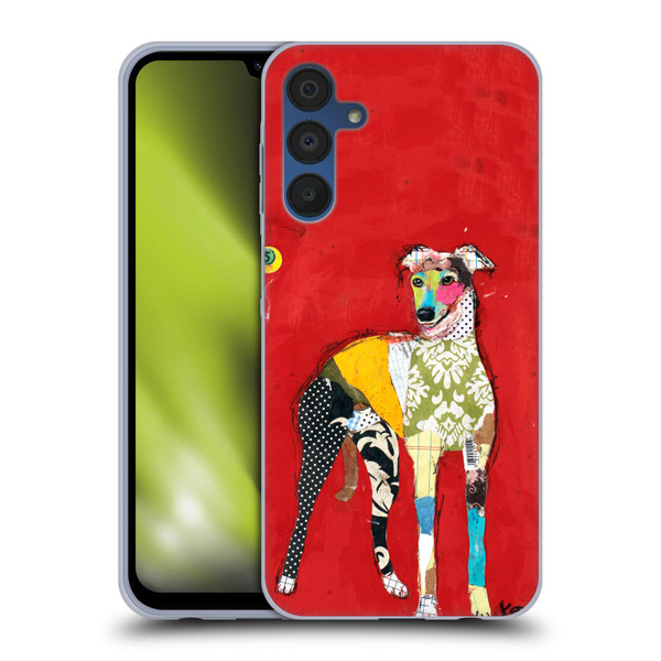 Michel Keck Dogs 2 Greyhound Soft Gel Case for Samsung Galaxy A15