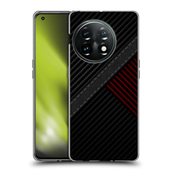 Alyn Spiller Carbon Fiber Stitch Soft Gel Case for OnePlus 11 5G