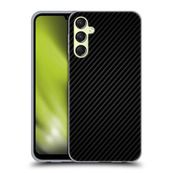 Alyn Spiller Carbon Fiber Plain Soft Gel Case for Samsung Galaxy A24 4G / Galaxy M34 5G
