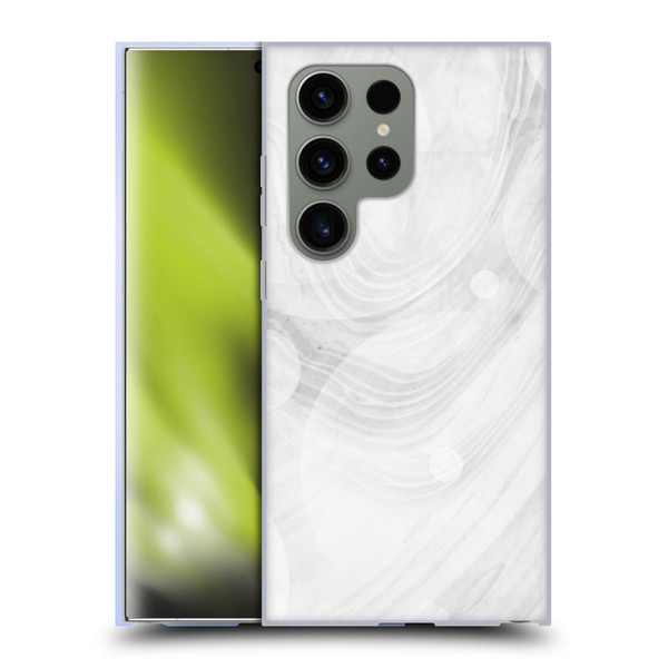 Alyn Spiller Marble White Soft Gel Case for Samsung Galaxy S24 Ultra 5G