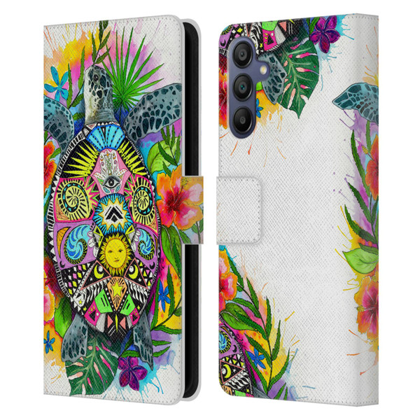 Pixie Cold Animals Turtle Life Leather Book Wallet Case Cover For Samsung Galaxy A15