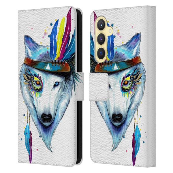 Pixie Cold Animals Warrior Leather Book Wallet Case Cover For Samsung Galaxy S23 FE 5G