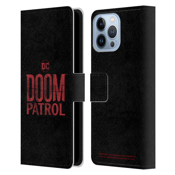 Doom Patrol Graphics Logo Leather Book Wallet Case Cover For Apple iPhone 13 Pro Max