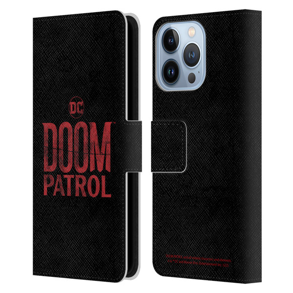 Doom Patrol Graphics Logo Leather Book Wallet Case Cover For Apple iPhone 13 Pro