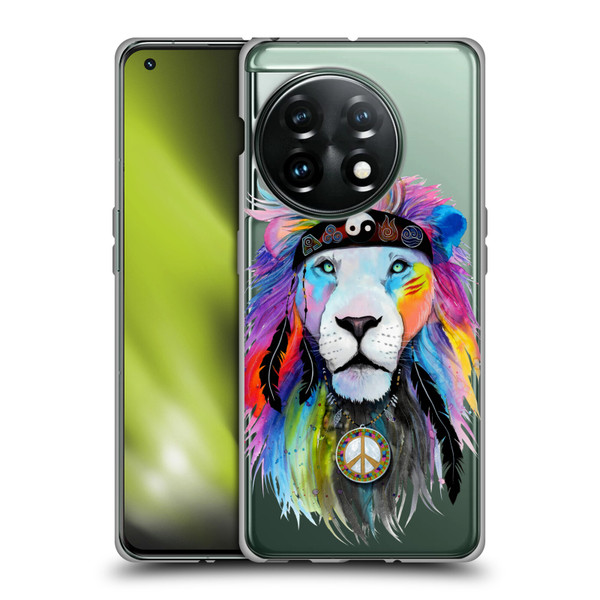 Pixie Cold Cats Hippy Lion Soft Gel Case for OnePlus 11 5G