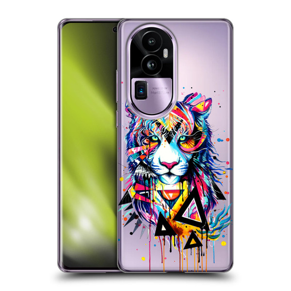 Pixie Cold Cats Shattered Tiger Soft Gel Case for OPPO Reno10 Pro+