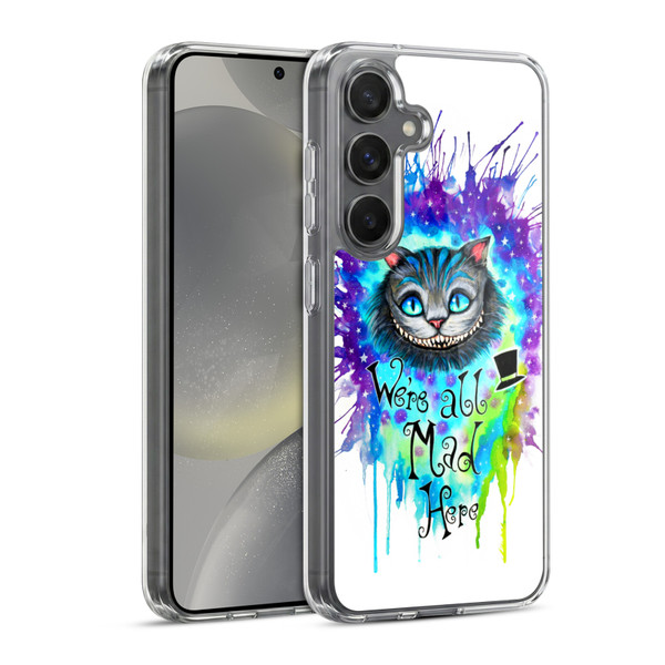Pixie Cold Cats We Are All Mad Here Soft Gel Case for Samsung Galaxy S24 5G & MagSafe