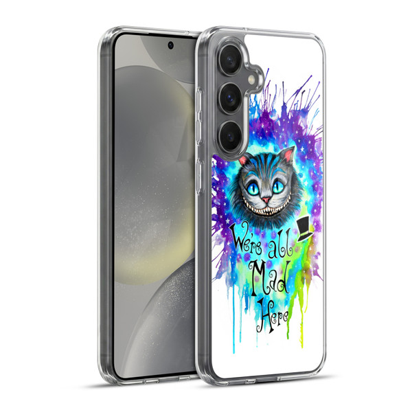 Pixie Cold Cats We Are All Mad Here Soft Gel Case for Samsung Galaxy S24+ 5G & MagSafe