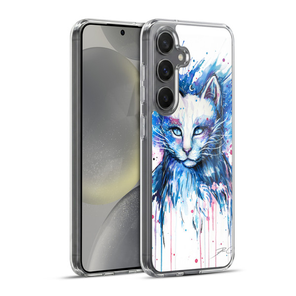 Pixie Cold Cats Space Soft Gel Case for Samsung Galaxy S24+ 5G & MagSafe