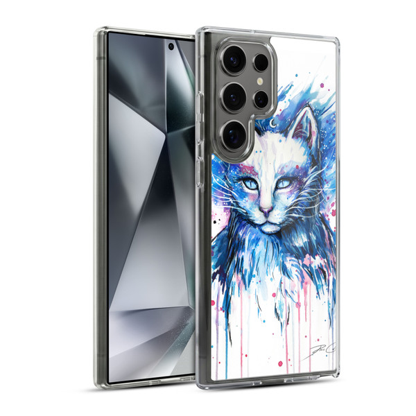 Pixie Cold Cats Space Soft Gel Case for Samsung Galaxy S24 Ultra 5G & MagSafe