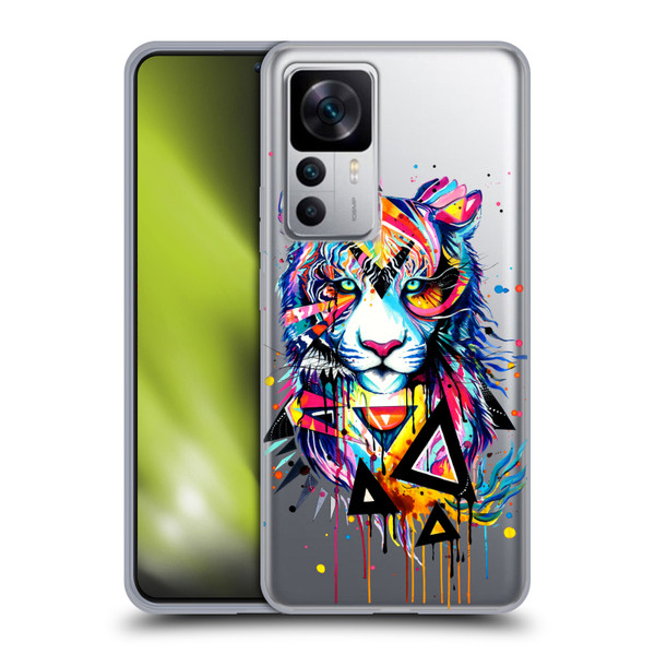 Pixie Cold Cats Shattered Tiger Soft Gel Case for Xiaomi 12T 5G / 12T Pro 5G / Redmi K50 Ultra 5G