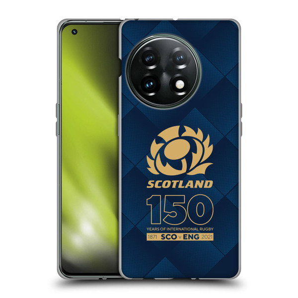 Scotland Rugby 150th Anniversary Halftone Soft Gel Case for OnePlus 11 5G