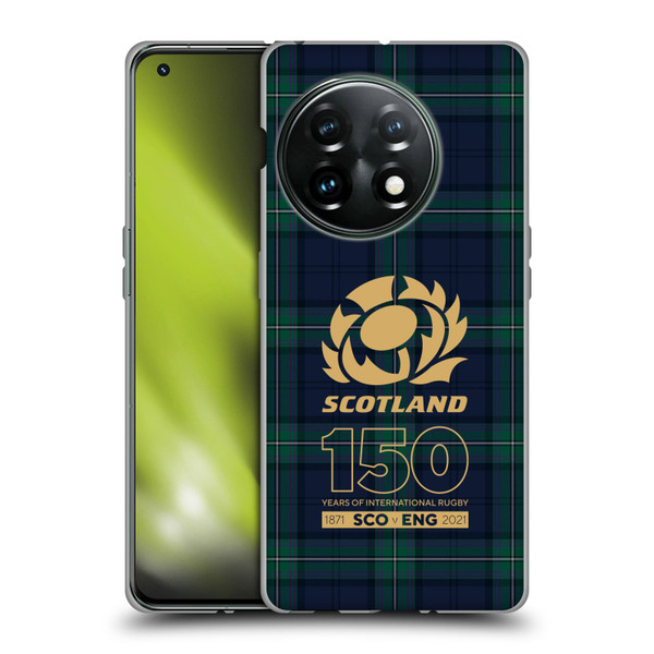 Scotland Rugby 150th Anniversary Tartan Soft Gel Case for OnePlus 11 5G