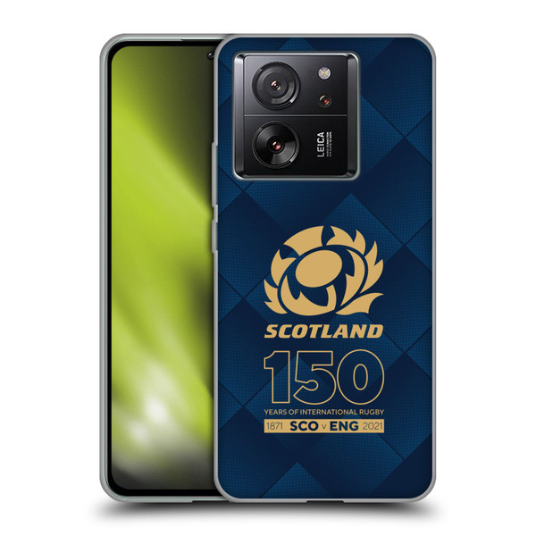 Scotland Rugby 150th Anniversary Halftone Soft Gel Case for Xiaomi 13T 5G / 13T Pro 5G