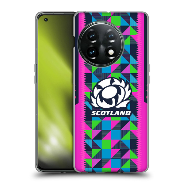 Scotland Rugby 2023/24 Crest Kit Neon Training Soft Gel Case for OnePlus 11 5G