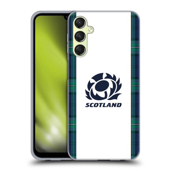 Scotland Rugby 2023/24 Crest Kit Away Soft Gel Case for Samsung Galaxy A24 4G / Galaxy M34 5G