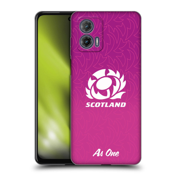 Scotland Rugby Graphics Gradient Pattern Soft Gel Case for Motorola Moto G73 5G