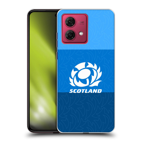 Scotland Rugby Graphics Stripes Pattern Soft Gel Case for Motorola Moto G84 5G