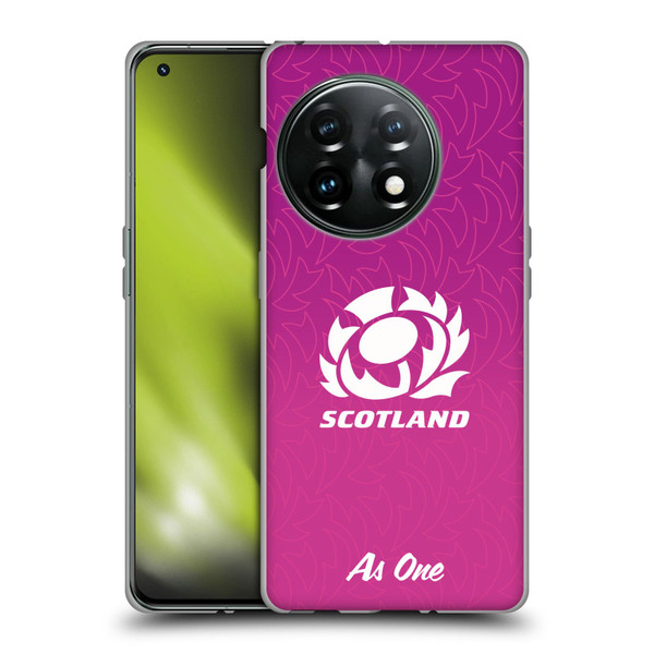 Scotland Rugby Graphics Gradient Pattern Soft Gel Case for OnePlus 11 5G