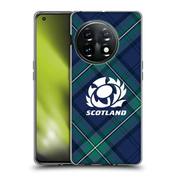 Scotland Rugby Graphics Tartan Oversized Soft Gel Case for OnePlus 11 5G
