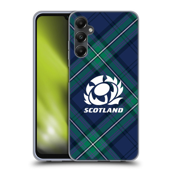 Scotland Rugby Graphics Tartan Oversized Soft Gel Case for Samsung Galaxy A05s