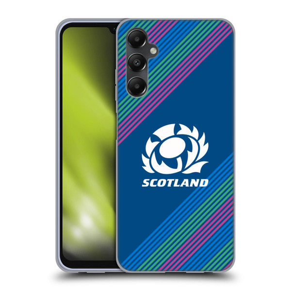 Scotland Rugby Graphics Stripes Soft Gel Case for Samsung Galaxy A05s