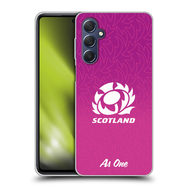 Scotland Rugby Graphics Gradient Pattern Soft Gel Case for Samsung Galaxy M54 5G