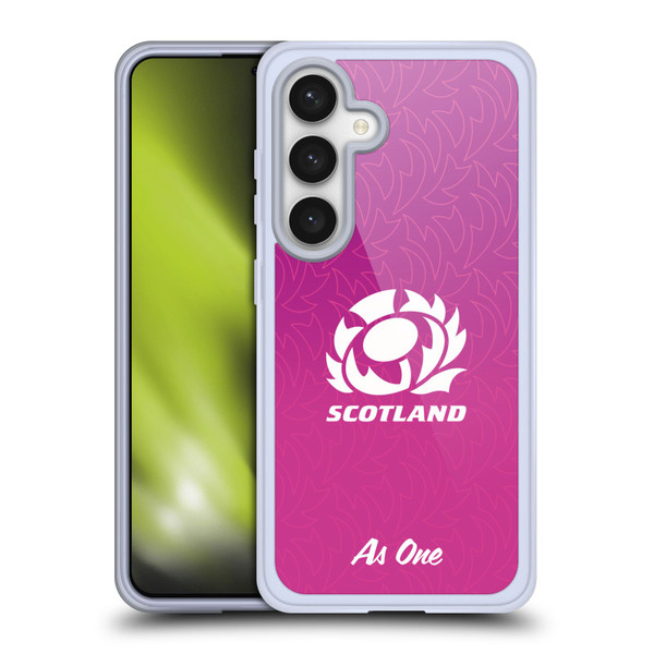 Scotland Rugby Graphics Gradient Pattern Soft Gel Case for Samsung Galaxy S24 5G