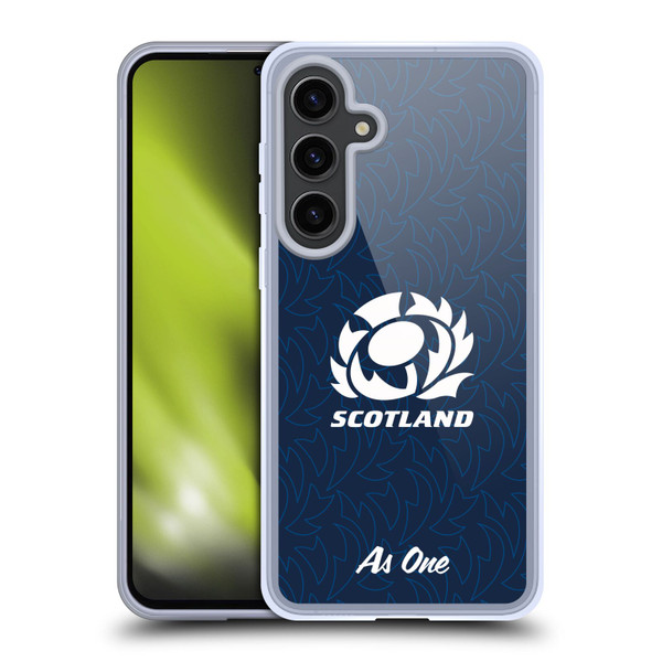 Scotland Rugby Graphics Pattern Soft Gel Case for Samsung Galaxy S24+ 5G