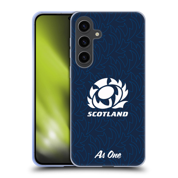 Scotland Rugby Graphics Pattern Soft Gel Case for Samsung Galaxy S24+ 5G