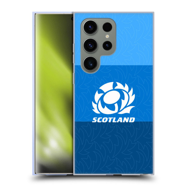 Scotland Rugby Graphics Stripes Pattern Soft Gel Case for Samsung Galaxy S24 Ultra 5G