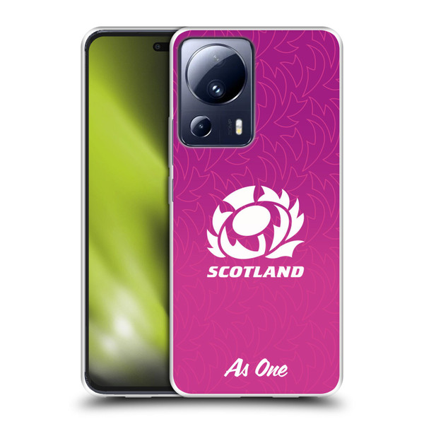 Scotland Rugby Graphics Gradient Pattern Soft Gel Case for Xiaomi 13 Lite 5G