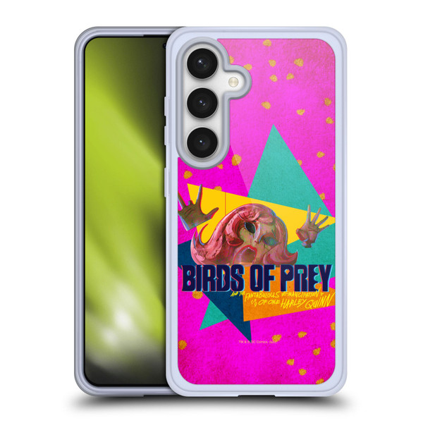 Birds of Prey DC Comics Graphics Panic In Neon Soft Gel Case for Samsung Galaxy S24 5G