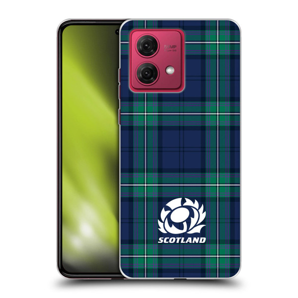 Scotland Rugby Logo 2 Tartans Soft Gel Case for Motorola Moto G84 5G