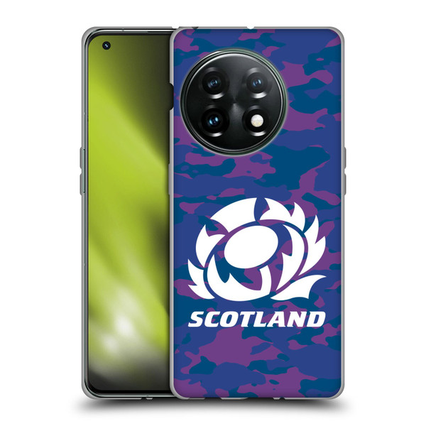 Scotland Rugby Logo 2 Camouflage Soft Gel Case for OnePlus 11 5G