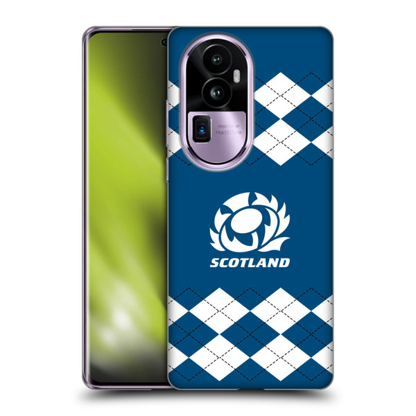 Scotland Rugby Logo 2 Argyle Soft Gel Case for OPPO Reno10 Pro+
